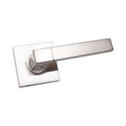 Door Lever Milano Privacy Satin Nickel