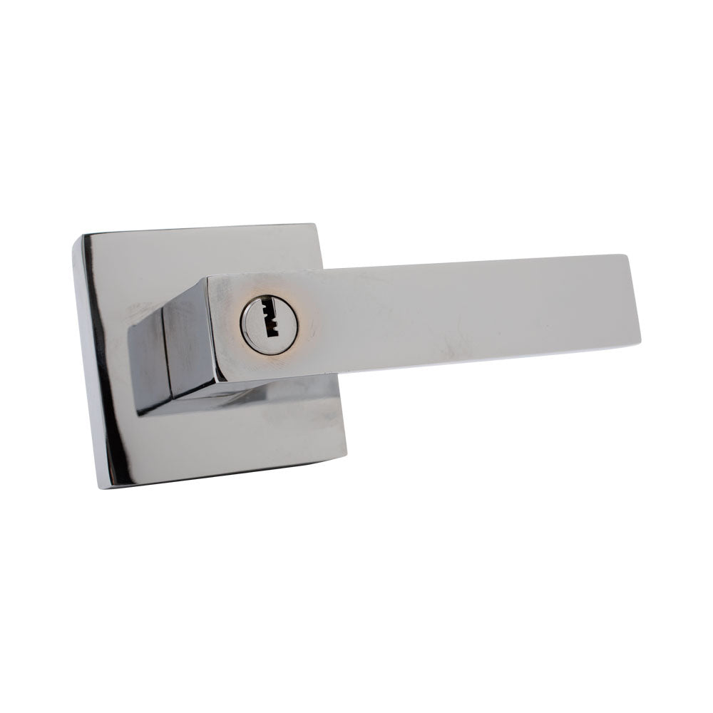Door Lever Modica Entry Satin Nickel