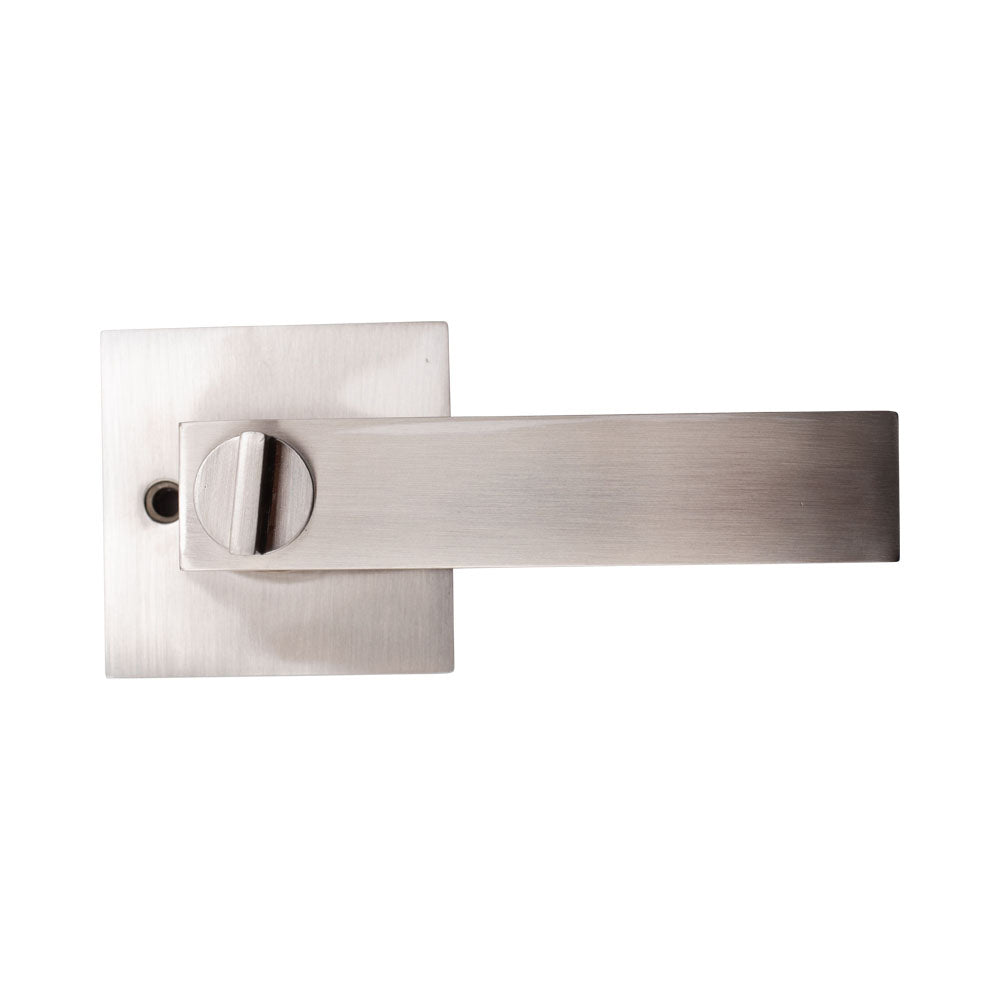 Door Lever Modica Privacy Satin Nickel