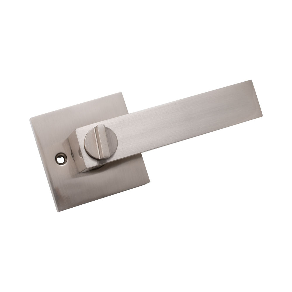 Door Lever Modica Privacy Satin Nickel