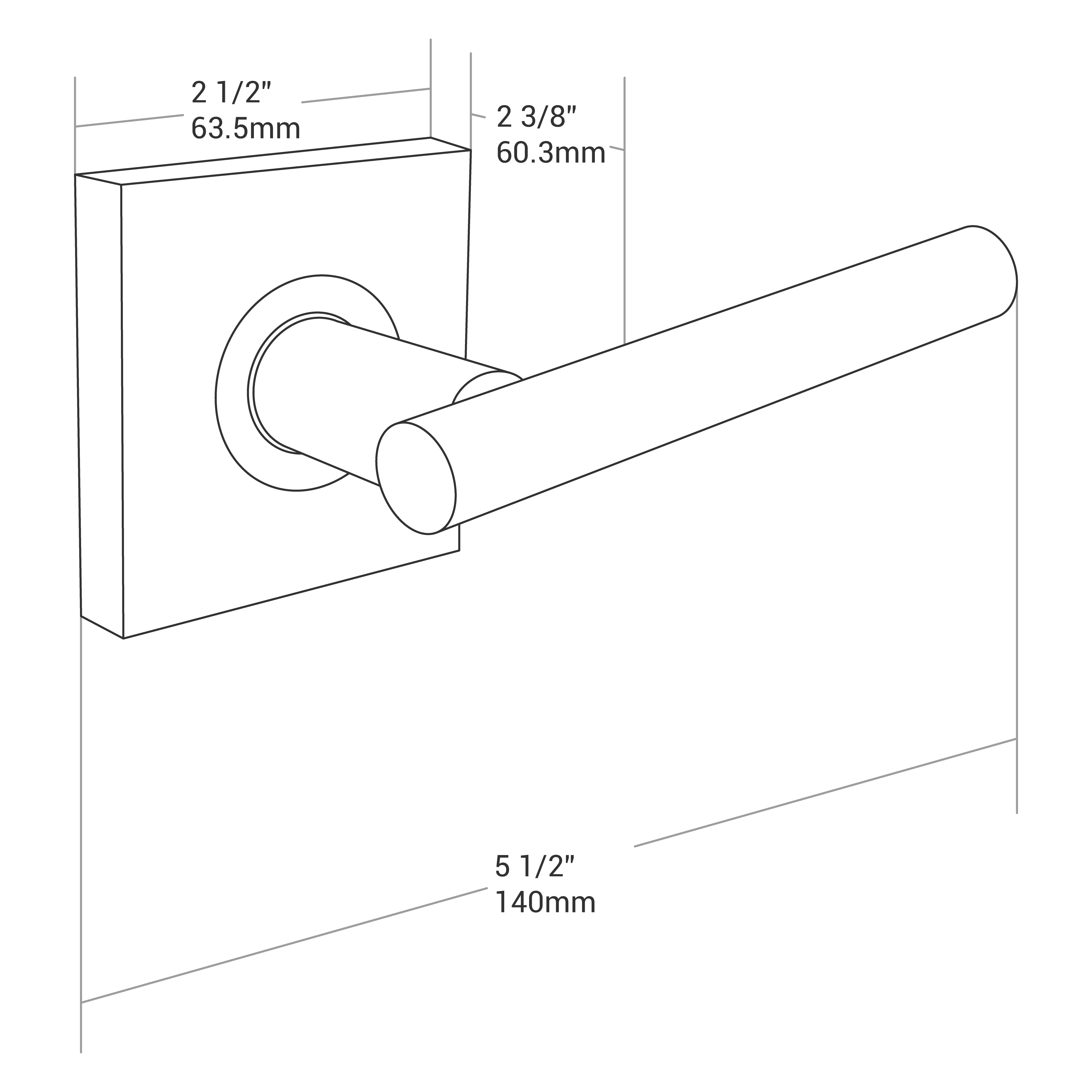 Door Lever Sienna Passage Chrome
