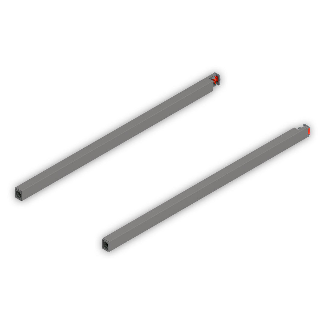 MERIVOBOX longside gallery rail, NL=450 mm, right+left