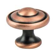 Euro Traditions Brushed Antique Copper Knob