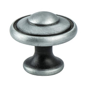 KNOB 1-3/16" BRUSHED ANT PEWTER 50/BOX