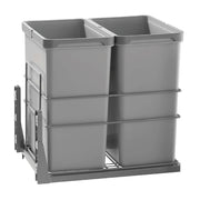 Double Waste Bin 2X28L Soft Close Gray