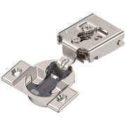 Blum COMPACT CLIP hinge 3/4", 105°, with spring, hinge cup: screw-on, Nickel-plated