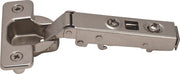 HINGE CLIP-ON, 110 DEGREE, FULL OVERLAY, SOFT CLOSING, DOWEL STEEL NICKEL-PLATED