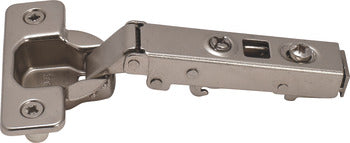 HINGE CLIP-ON, 110 DEGREE, FULL OVERLAY, SOFT CLOSING, DOWEL STEEL NICKEL-PLATED