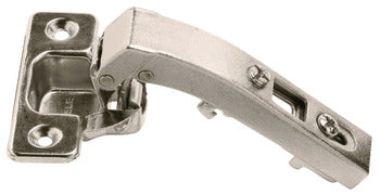 HINGE CLIP-ON, 90 DEGREE, BLIND CORNER, SOFT CLOSING, CAM AJUSTABLE, STEEL NICKEL-PLATED