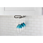 11 in Oil Rubbed Bronze Under Cabinet Stemware Holder Oil Rubbed Bronze  4.25 in (108 mm) W x 11 in (279 mm) D x 1.5 in (38 mm) H
