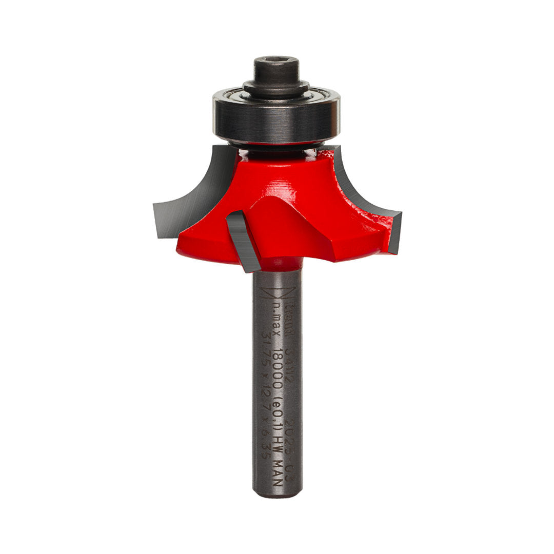 Quadra-Cut Radius Rounding Over Bit