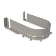 SYPHON FLEX VOLPATO FOR UNDERSINK DRAWER 16MM BOTTOM 27" L X 2-1/2" H GRAPHITE