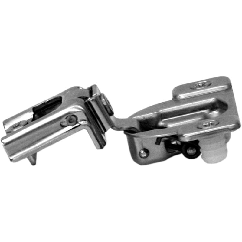 Blum COMPACT hinge 1-3/8", 107°, with spring, mounting plate: screws, hinge cup: press-in