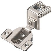 Blum COMPACT hinge 1-1/2", 110°, with spring, mounting plate: screws, hinge cup: screw-on