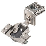 Blum COMPACT BLUMOTION hinge 1-3/8", 110°, with spring, mounting plate: screws, hinge cup: press-in