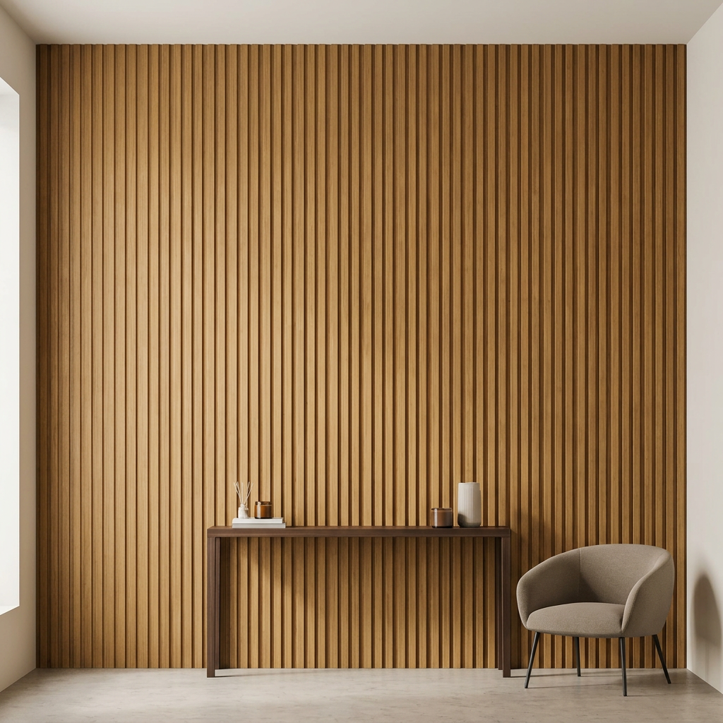 WOOD PANEL MATT TEAK-248 5"x108" 18MM 3.5 SqFT  G1