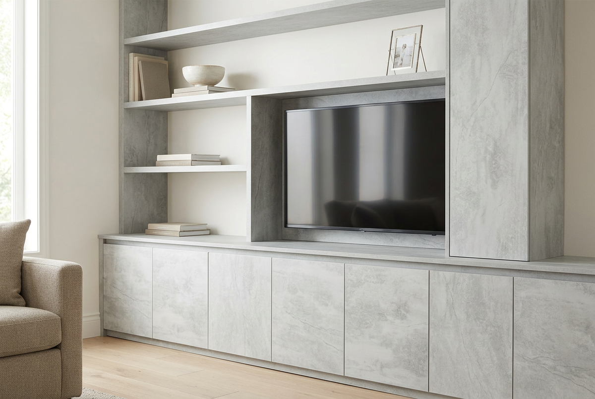 MELAMINE CEMENTO 4X8 3/4