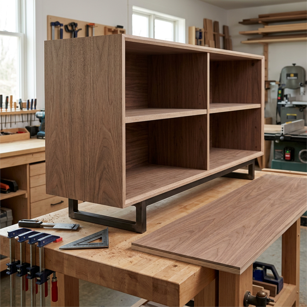PLYWOOD DOMESTIC WALNUT 1/2 4X8 A1 PS