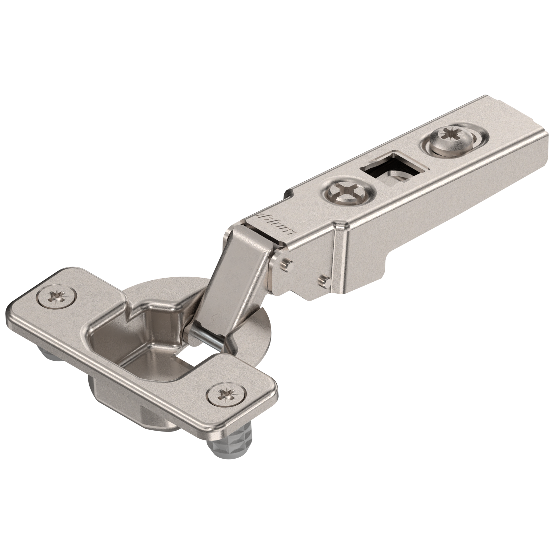 BLUM CLIP 100° HINGES FREE-SWINGING FULL OVERLAY KNOCK-IN NICKEL