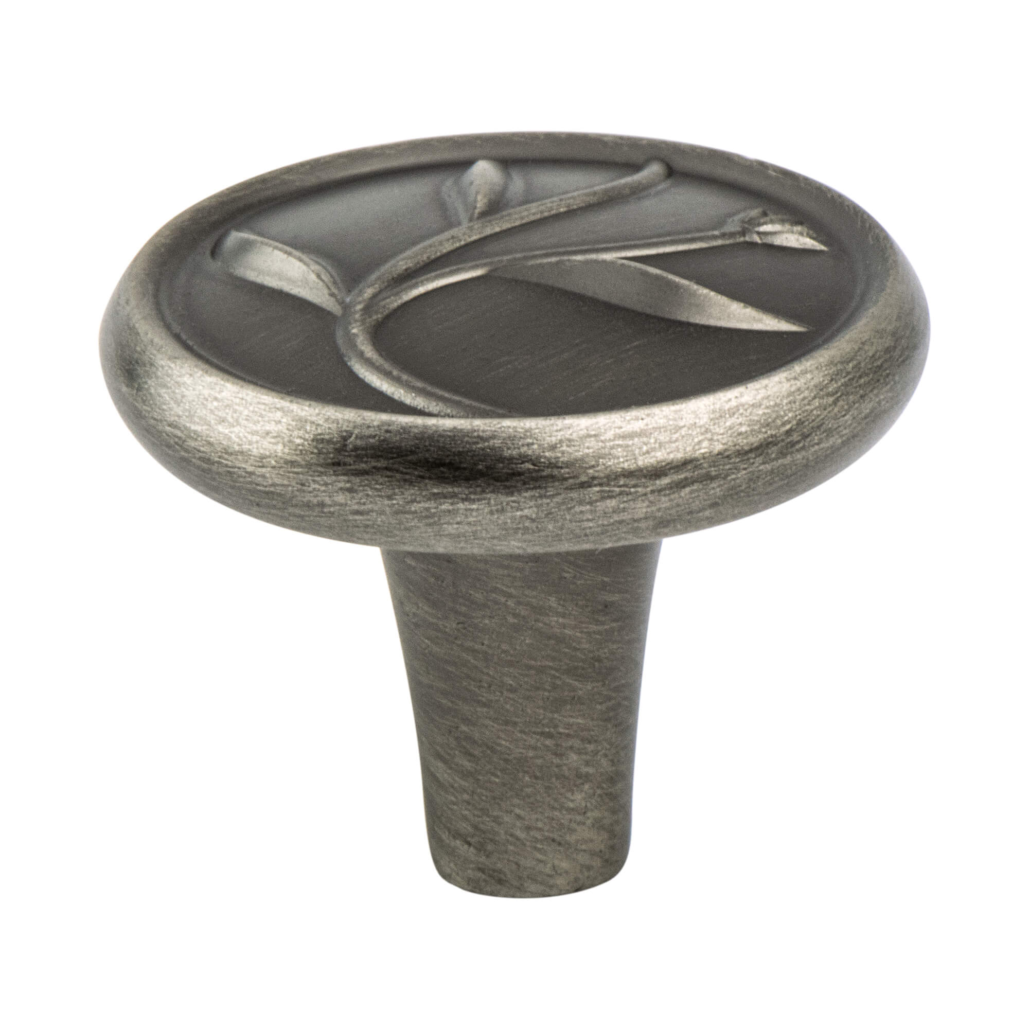 KNOB 1-1/4" VINTAGE NICKEL 25/BOX
