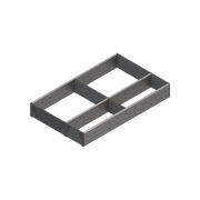 ORGA-LINE utensil set (partially filled), for TANDEMBOX drawer, NL=500 mm, CW=1200 mm, width=291 mm