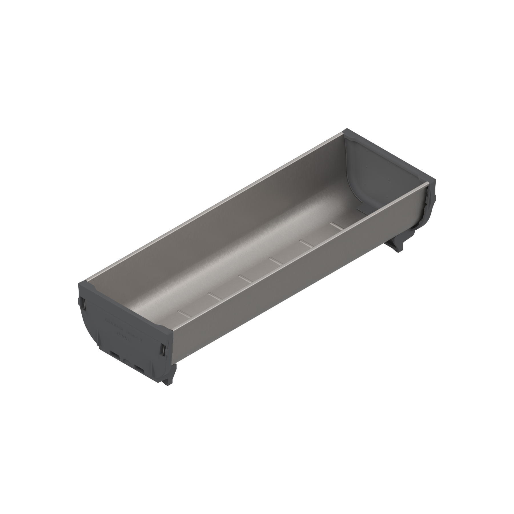 ORGA-LINE for TANDEM drawer runners Individual trays & dividers Triple Inox-Brush/Dust Grey