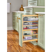 6 in Vanity Filler Pullout Soft-Close Natural  6 in (152 mm) W x 19 in (483 mm) D x 30 in (762 mm) H
