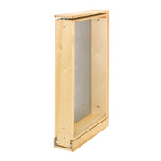 6 in W X 39 in H Stainless Steel Tall Filler Pullout L-H Natural  6 in (152 mm) W x 23 in (584 mm) D x 38.5 in (978 mm) H