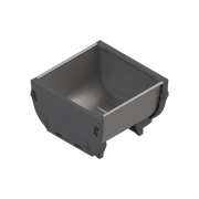 ORGA-LINE for TANDEM drawer runners Individual trays & dividers Single Inox-Brush/Dust Grey