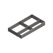 ORGA-LINE utensil set (partially filled), for TANDEMBOX drawer, NL=550 mm, CW=1200 mm, width=291 mm