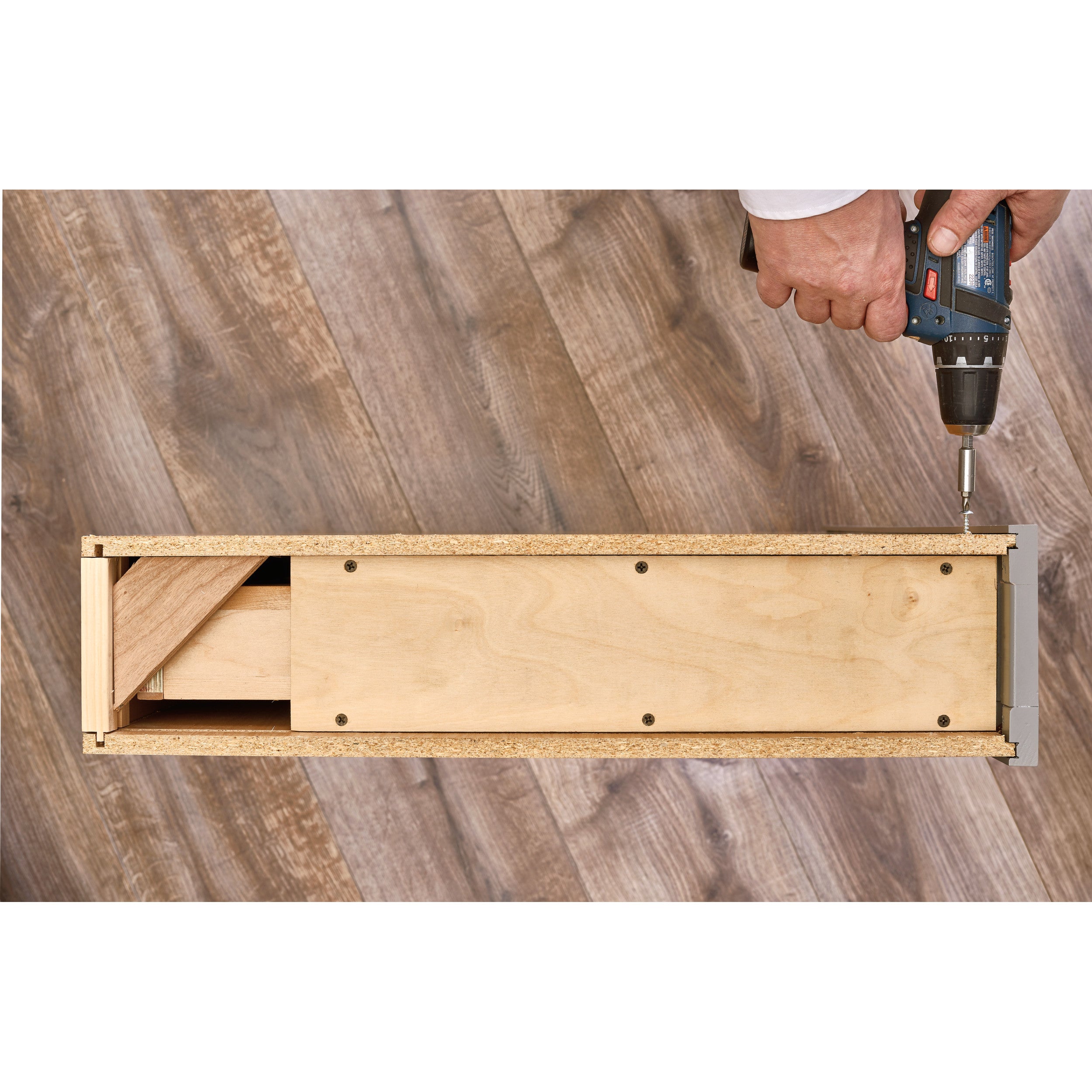 Wood Base Cabinet Organizer Insert w/Soft Close (3" W x 23" D x 26-3/8" - 27-5/16" H)
