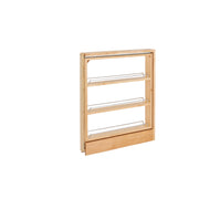 Wood Base Cabinet Organizer Insert w/Soft Close (3" W x 23" D x 26-3/8" - 27-5/16" H)