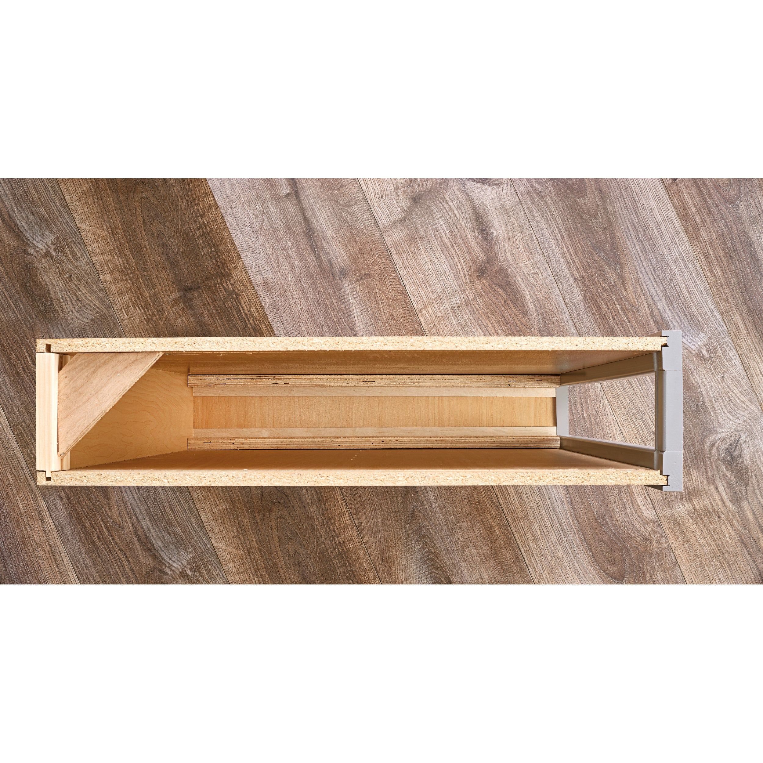 Wood Base Cabinet Organizer Insert w/Soft Close (3" W x 23" D x 26-3/8" - 27-5/16" H)