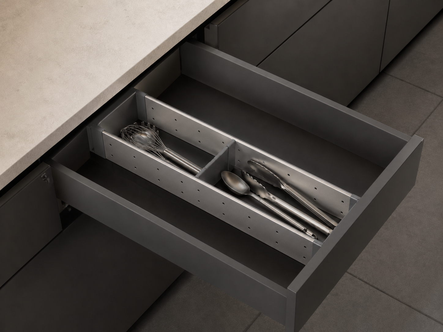 Blum ORGA-LINE Cutlery Organizer Set 21" for TANDEM Undermount Drawer Slides - ZHI.533FI1A