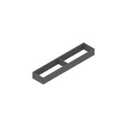 AMBIA-LINE utensil insert - (steel) Narrow 20'' Orion Grey Matte