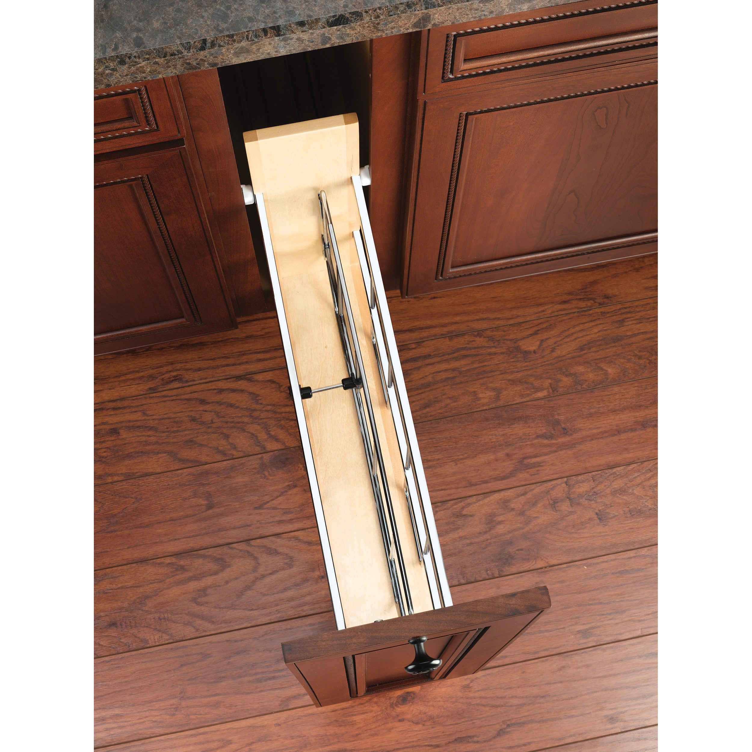 5 in Tray Divider, Foil & Wrap Organizer Soft-Close Natural  6 in (152 mm) W x 21.66 in (550 mm) D x 19.5 in (495 mm) H