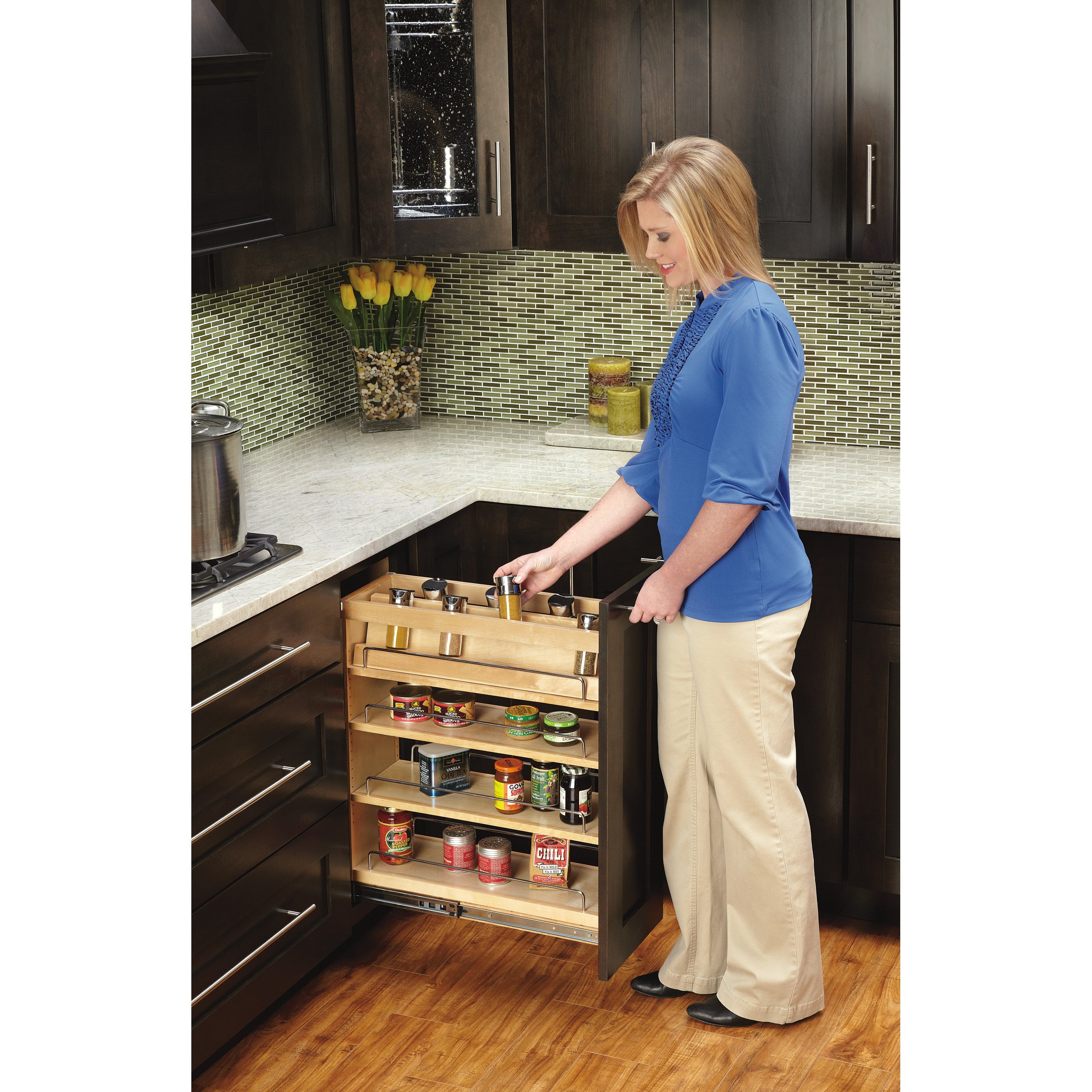 5 in Spice Rack Insert for 448-BCBBSC-5C Natural  7 in (178 mm) W x 19.44 in (494 mm) D x 4.87 in (124 mm) H