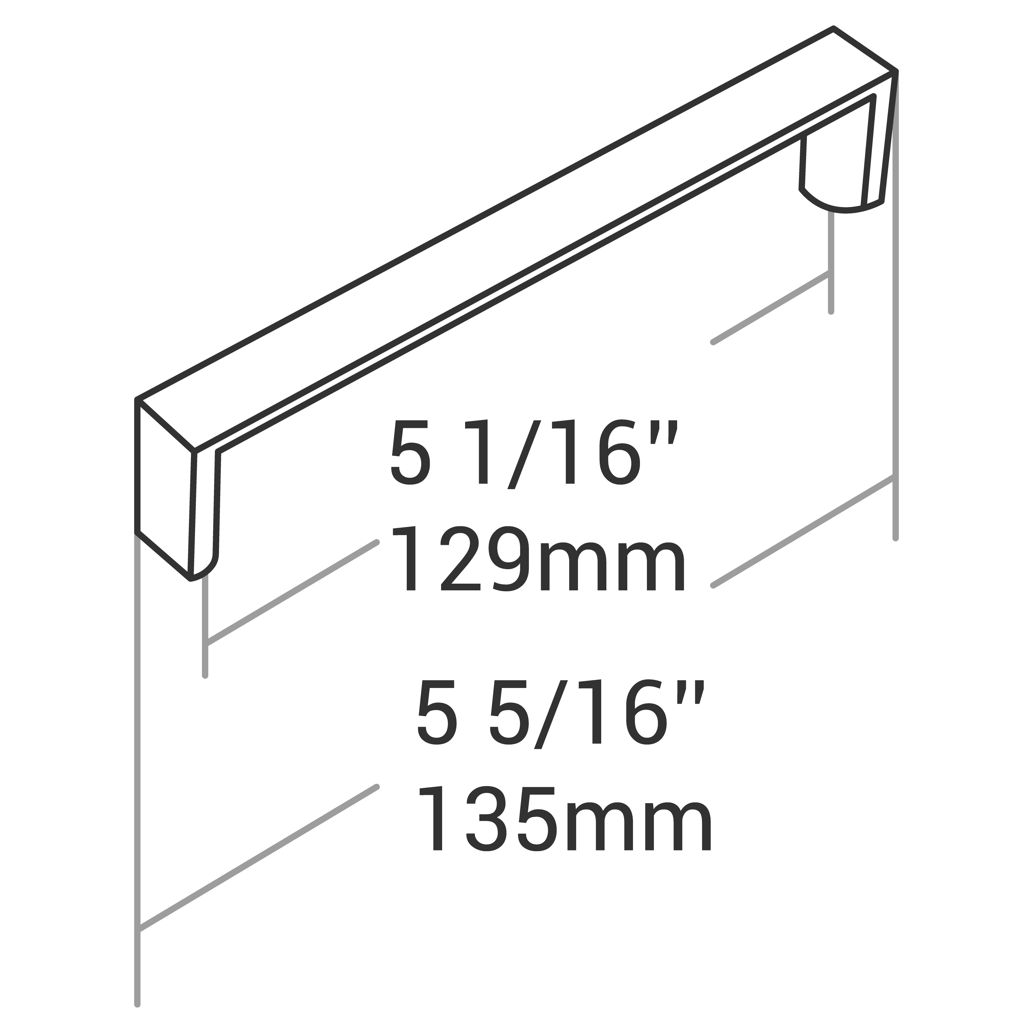 HANDLE MATT BLACK 128MM
