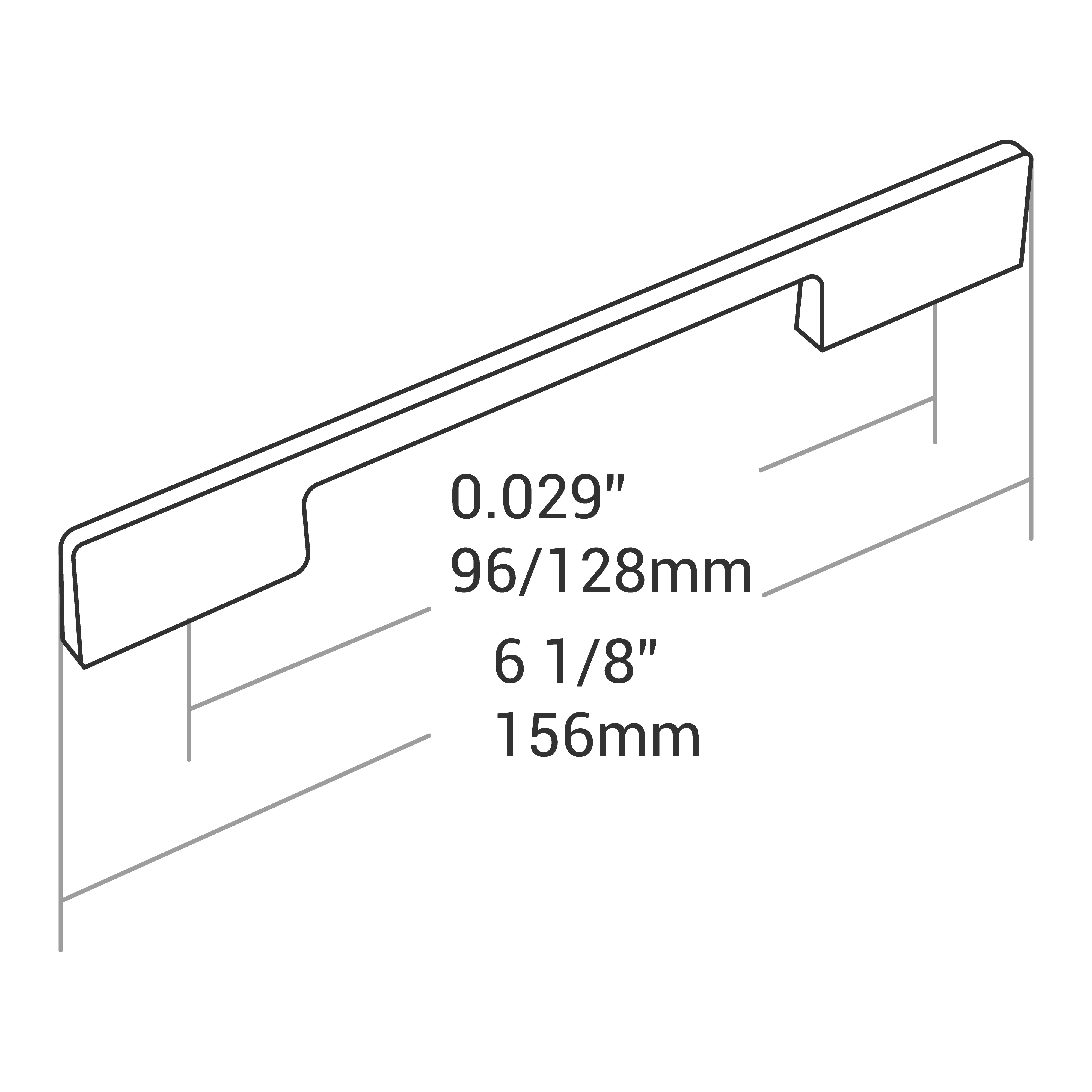 Handle Zinc C/C 224mm O/A 249mm Chrome