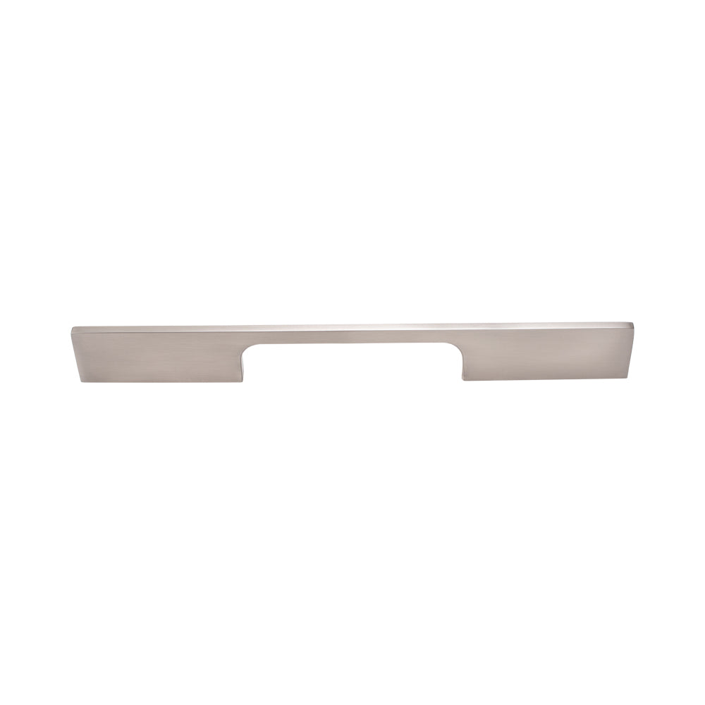 Handle Zinc C/C 96-128mm O/A 156mm Brush Ni