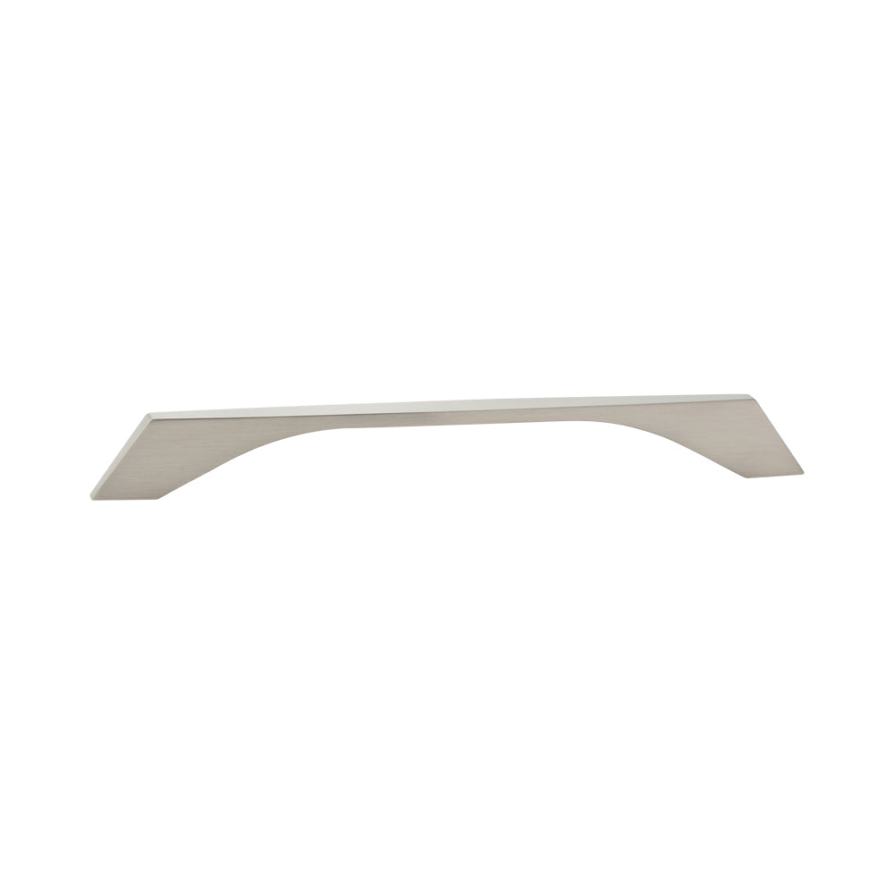 Handle Zinc C/C 128mm, O/A 156mm Brush Ni