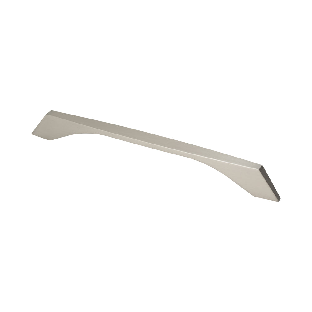 Handle Zinc C/C 128mm, O/A 156mm Brush Ni