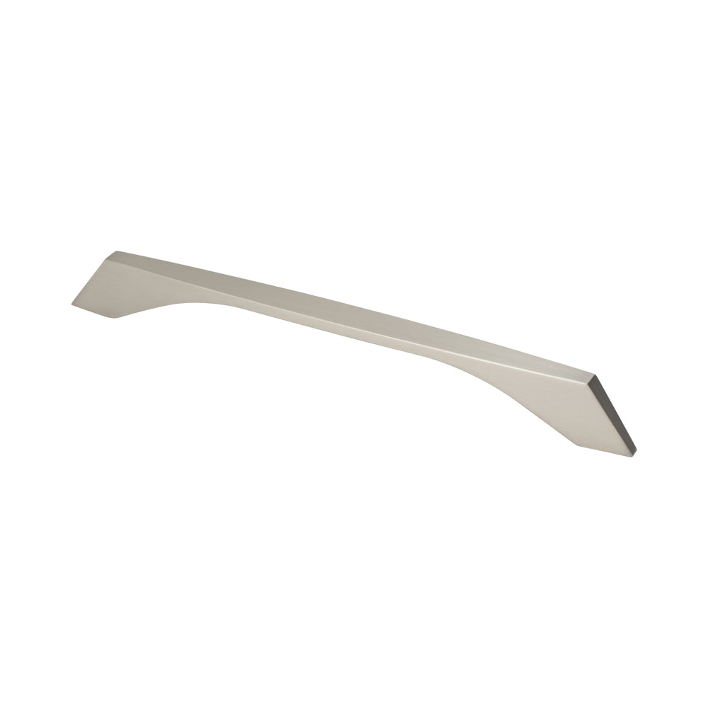 Handle Zinc C/C 128mm, O/A 156mm Brush Ni