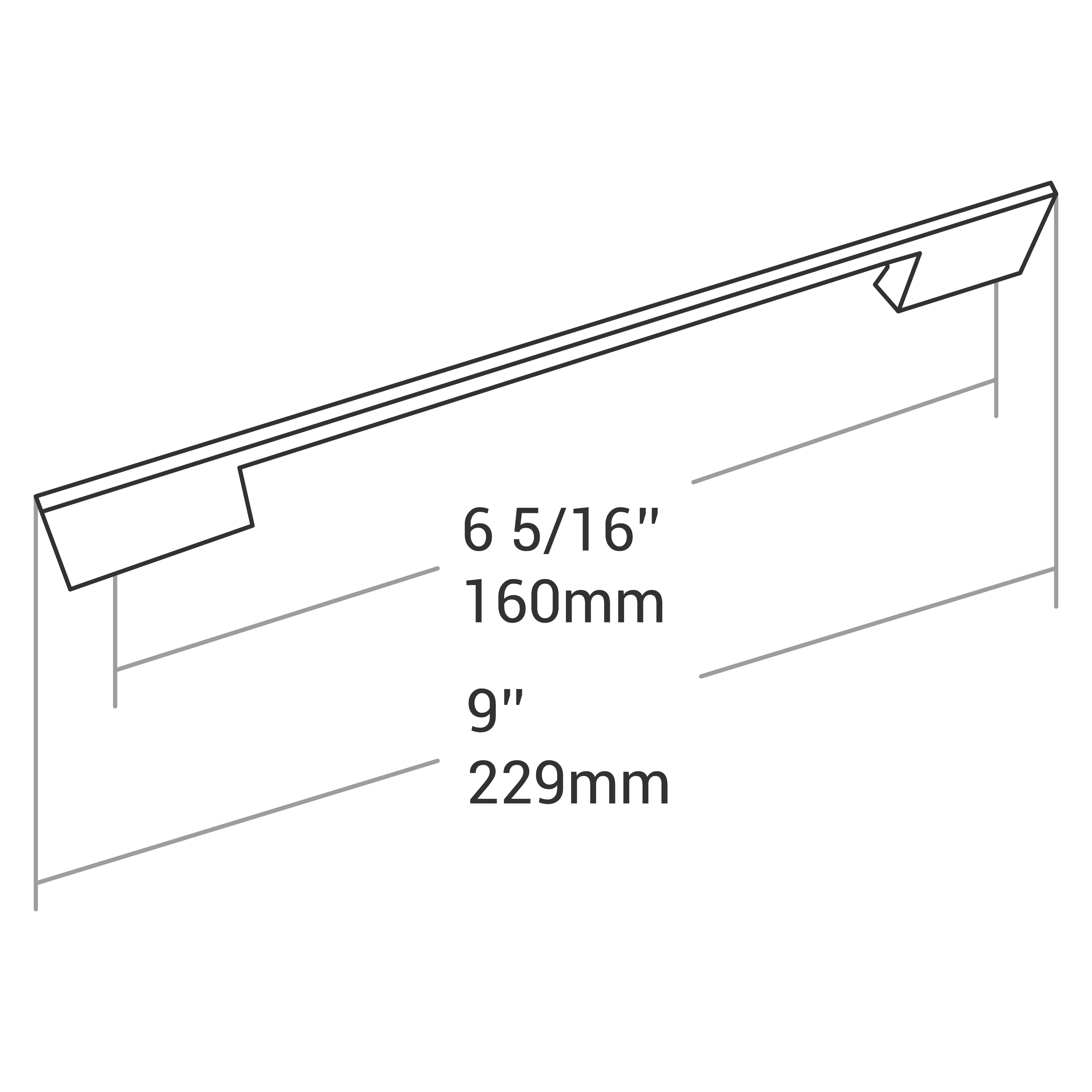 HANDLE MATT BLACK 160MM