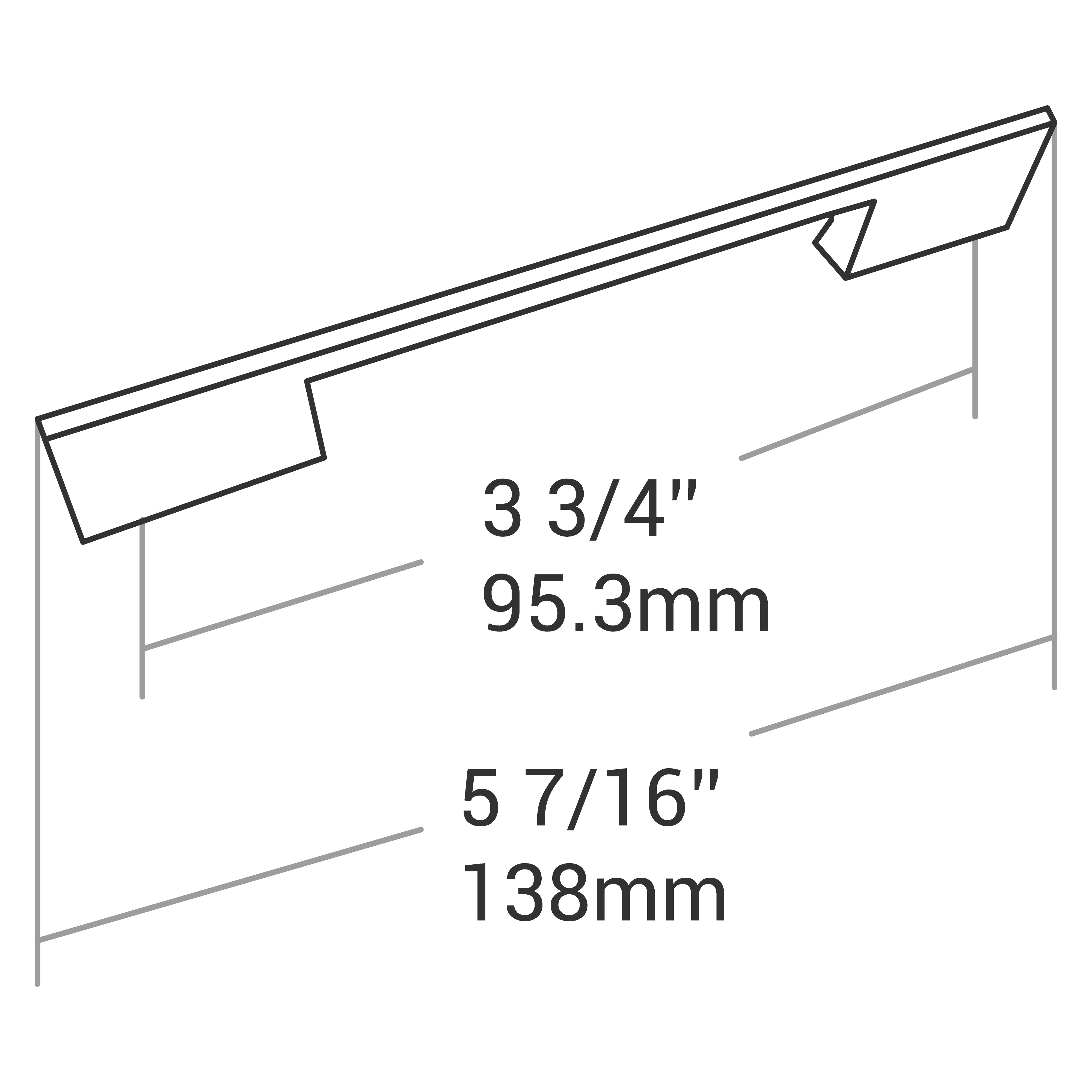 HANDLE MATT BLACK 96MM