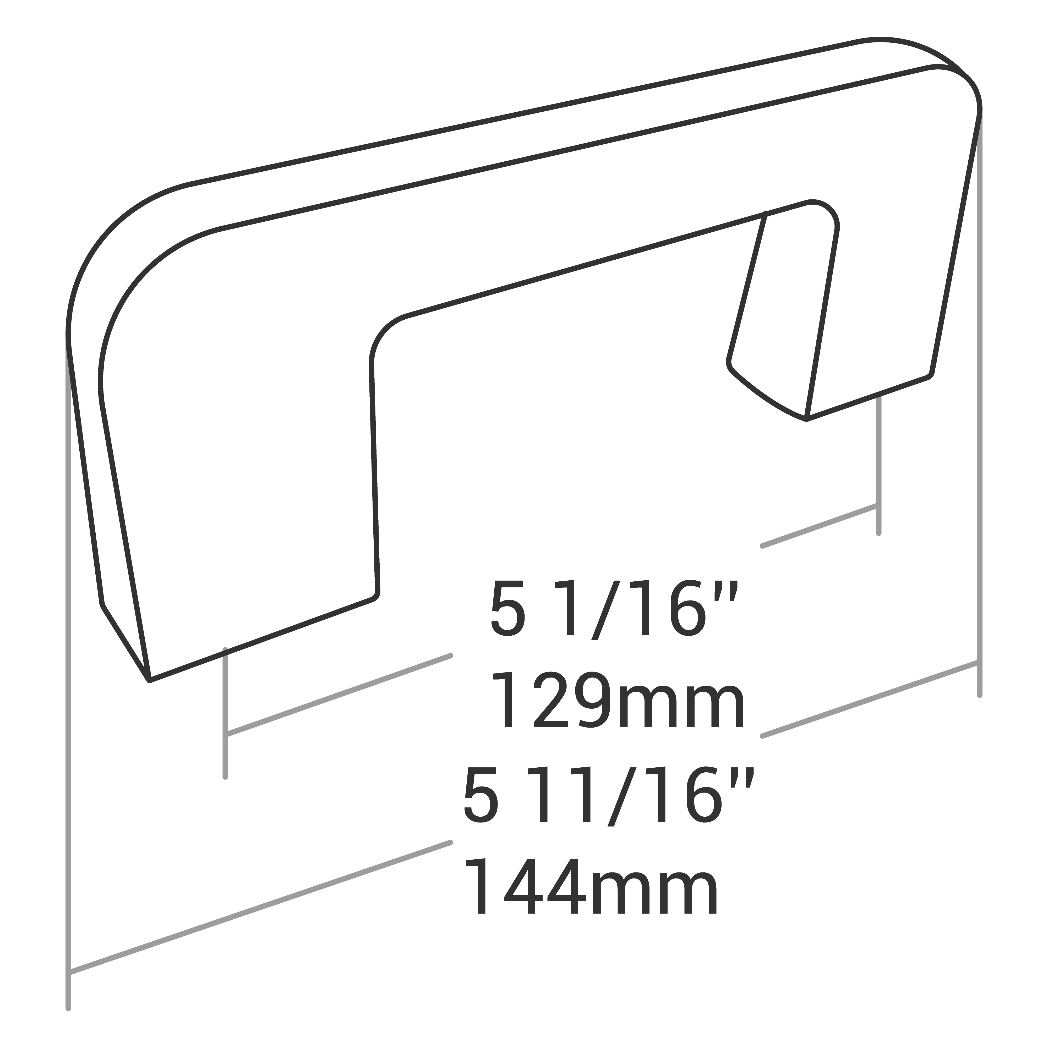 HANDLE MATT BLACK 128MM