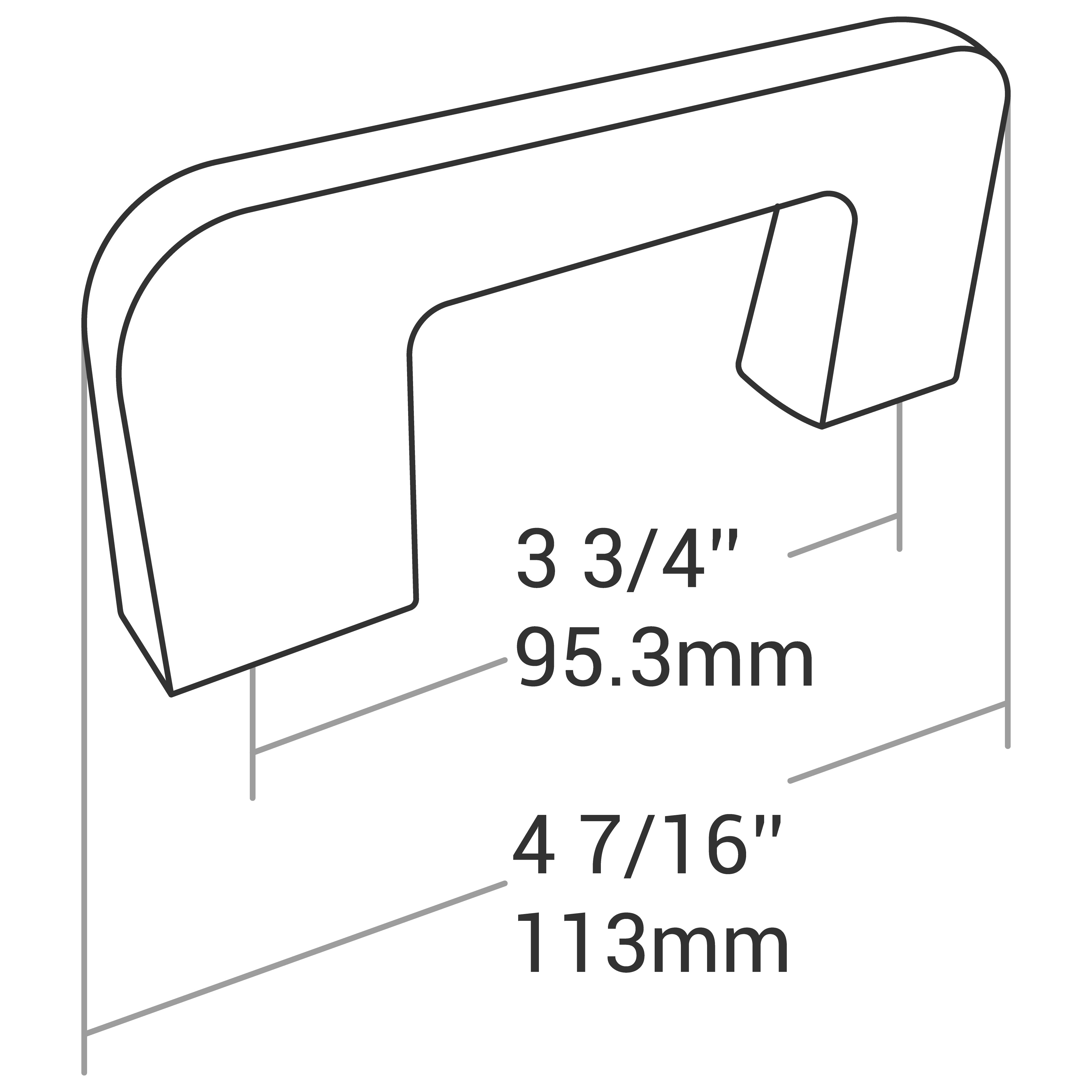 HANDLE MATT BLACK 96MM