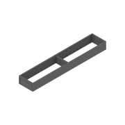AMBIA-LINE utensil insert - (steel) Narrow 22'' Orion Grey Matte