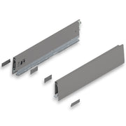 MERIVOBOX INDIUM GRAY drawer side, height M (91 mm), NL=400 mm, right+left