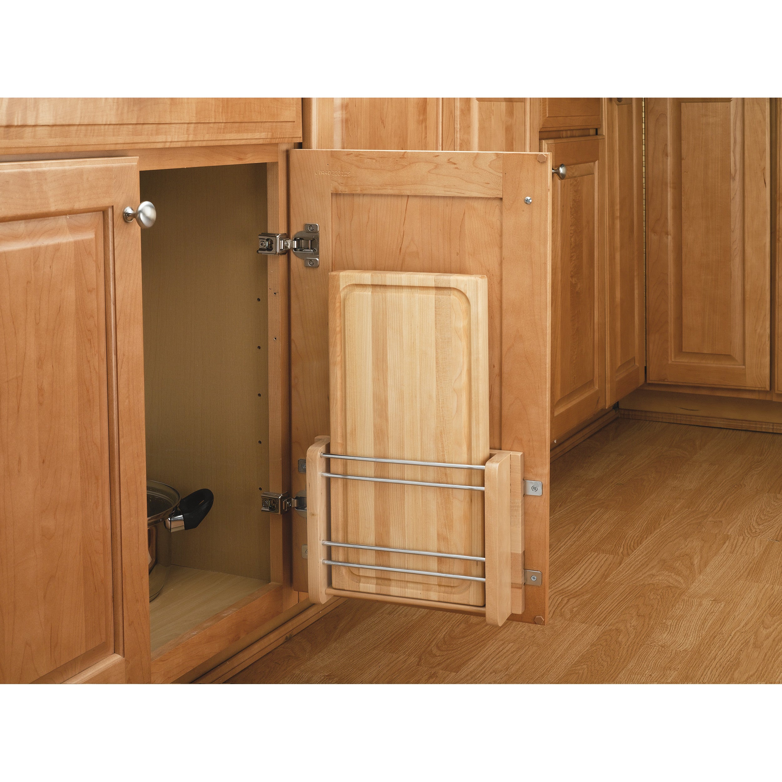 Door mount Polymer Cutting Board Natural  11.31 in (287 mm) W x 2 in (51 mm) D x 16.44 in (418 mm) H